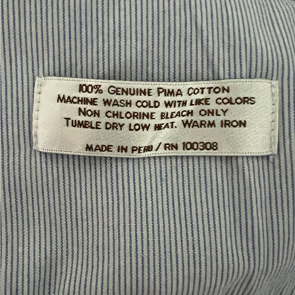 PETER MILLAR Pima Cotton Flat Front Pants - 36 - Picture 5 of 5